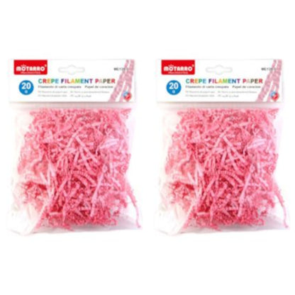 Motarro Crepe Filament Paper 20g - 2 Pack - Light Pink