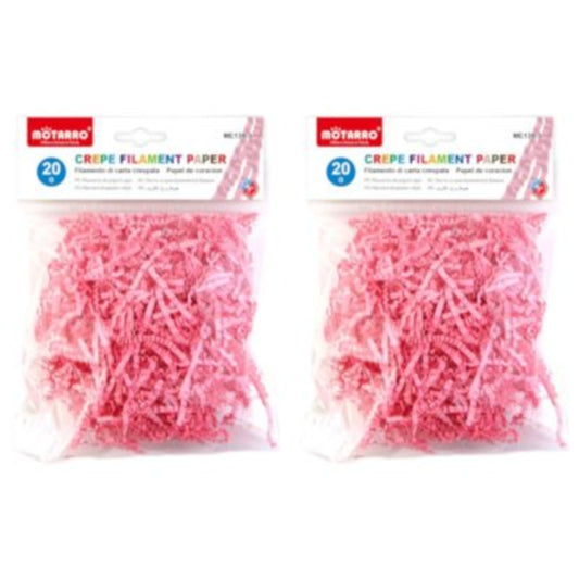 Motarro Crepe Filament Paper 20g - 2 Pack - Light Pink