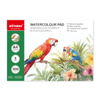 Motarro Watercolour Pad 5 Sheets - White 210x297mm