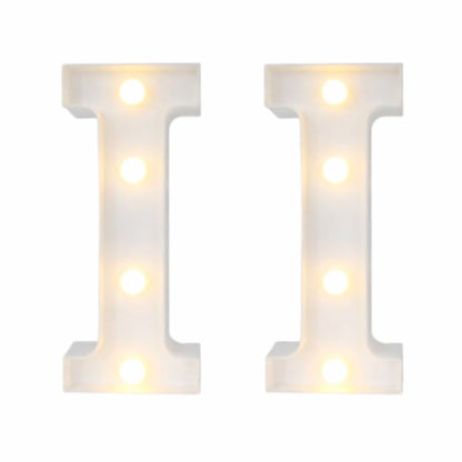 Motarro Led Letter Light 22cm - 2 Pack - White Letter I