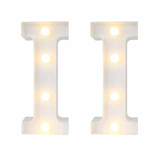 Motarro Led Letter Light 22cm - 2 Pack - White Letter I