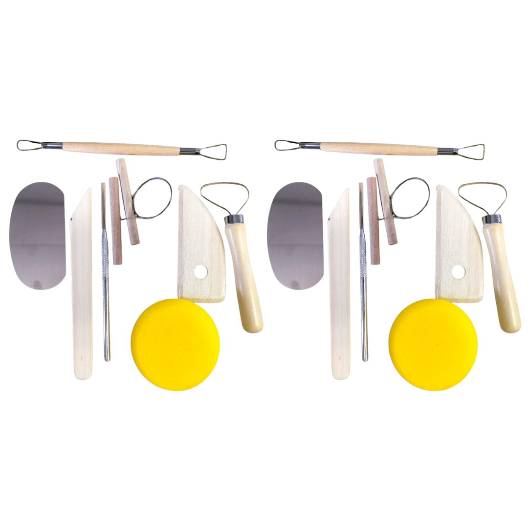 Motarro Clay Tools 8 Piece Set - 2 Pack