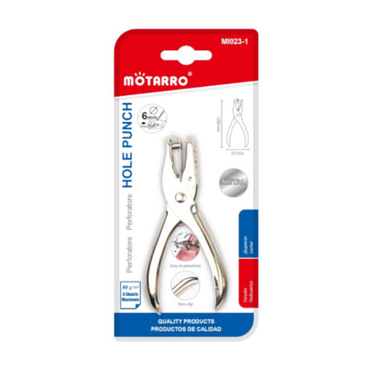 Motarro Hole Punch Silver 6mm