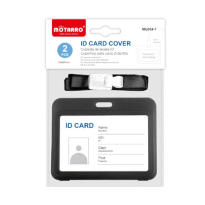Motarro ID Card 54x85mm 2 Piece - Black
