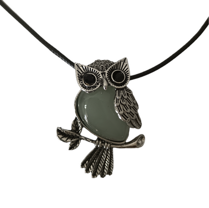 Earth Stone Collection - Owl Aventurine Crystal Stone Necklace
