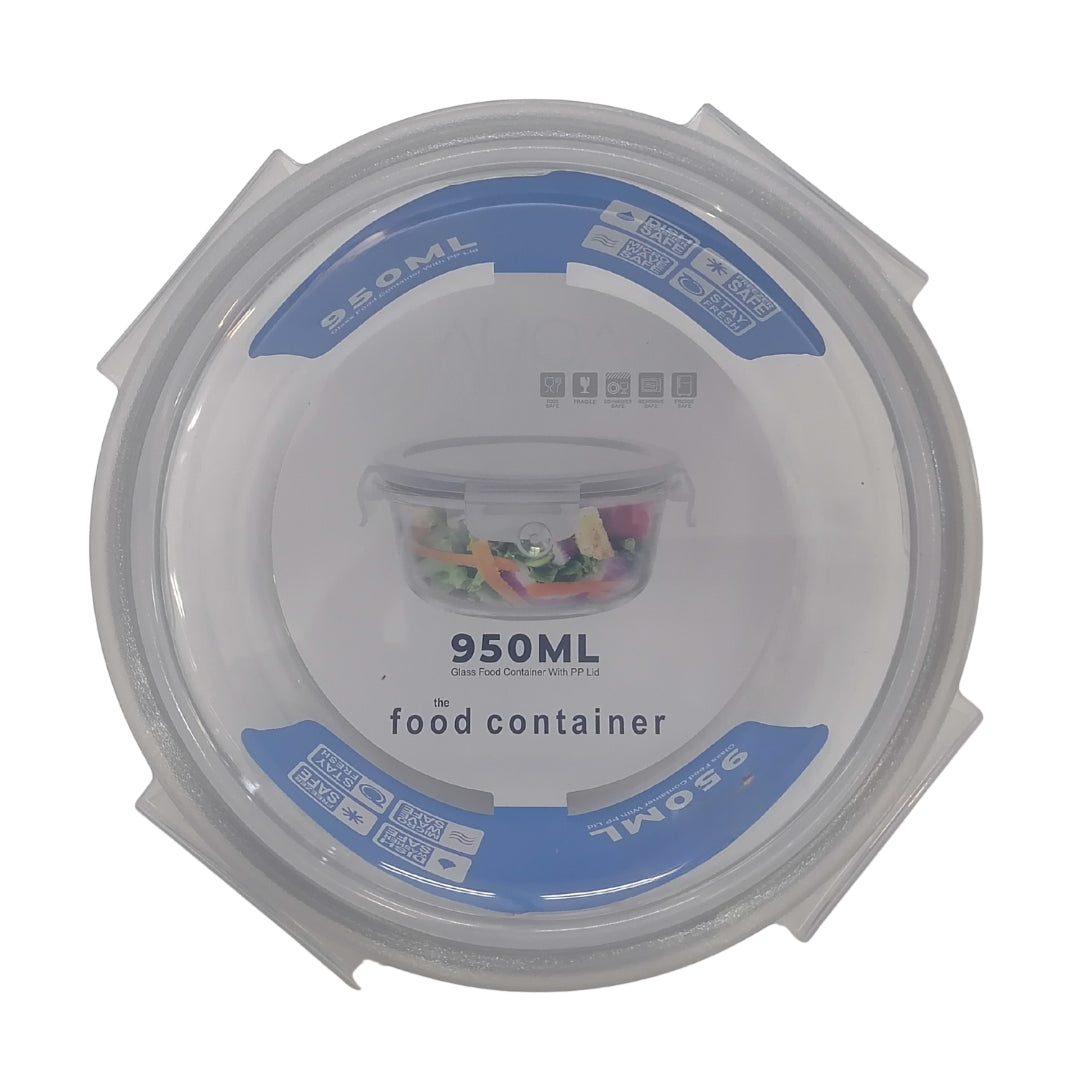 Food Container 950ml Round with Lid