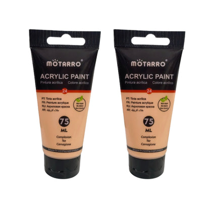 Motarro Acrylic Paint 75ml - 2 Pack - Complexion
