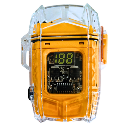 Portable Waterproof Camping Ignition Lamp With Primary And Secondary LED - Yellow
