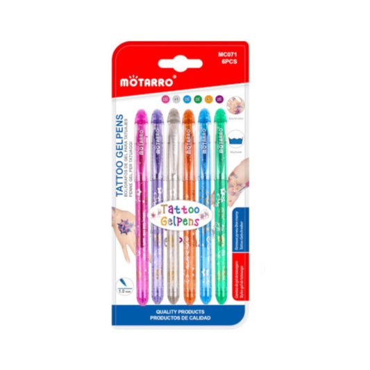 Motarro Tattoo Gel Pens 6PCS