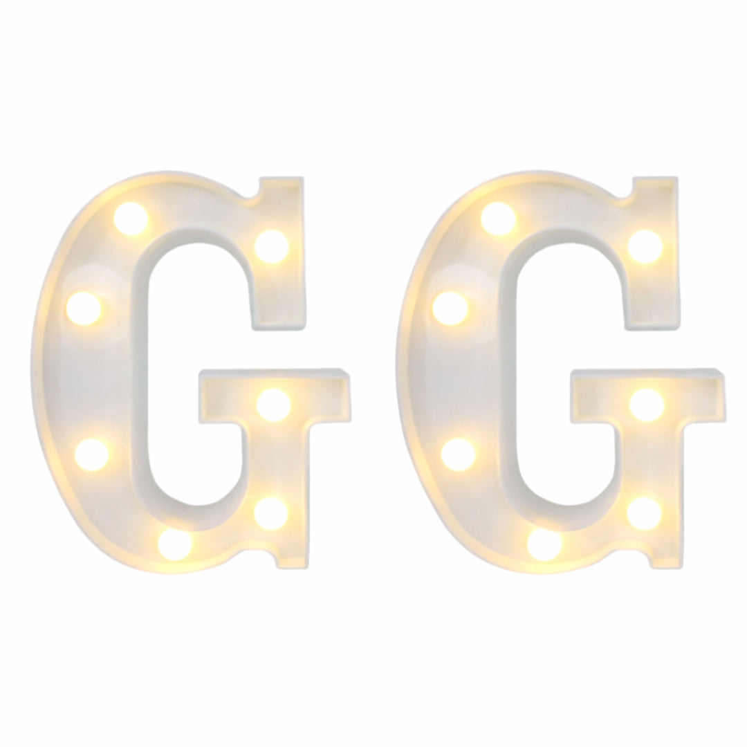 Motarro Led Letter Light 22cm - 2 Pack - White Letter G