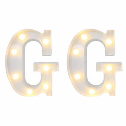 Motarro Led Letter Light 22cm - 2 Pack - White Letter G