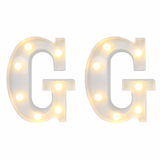 Motarro Led Letter Light 22cm - 2 Pack - White Letter G