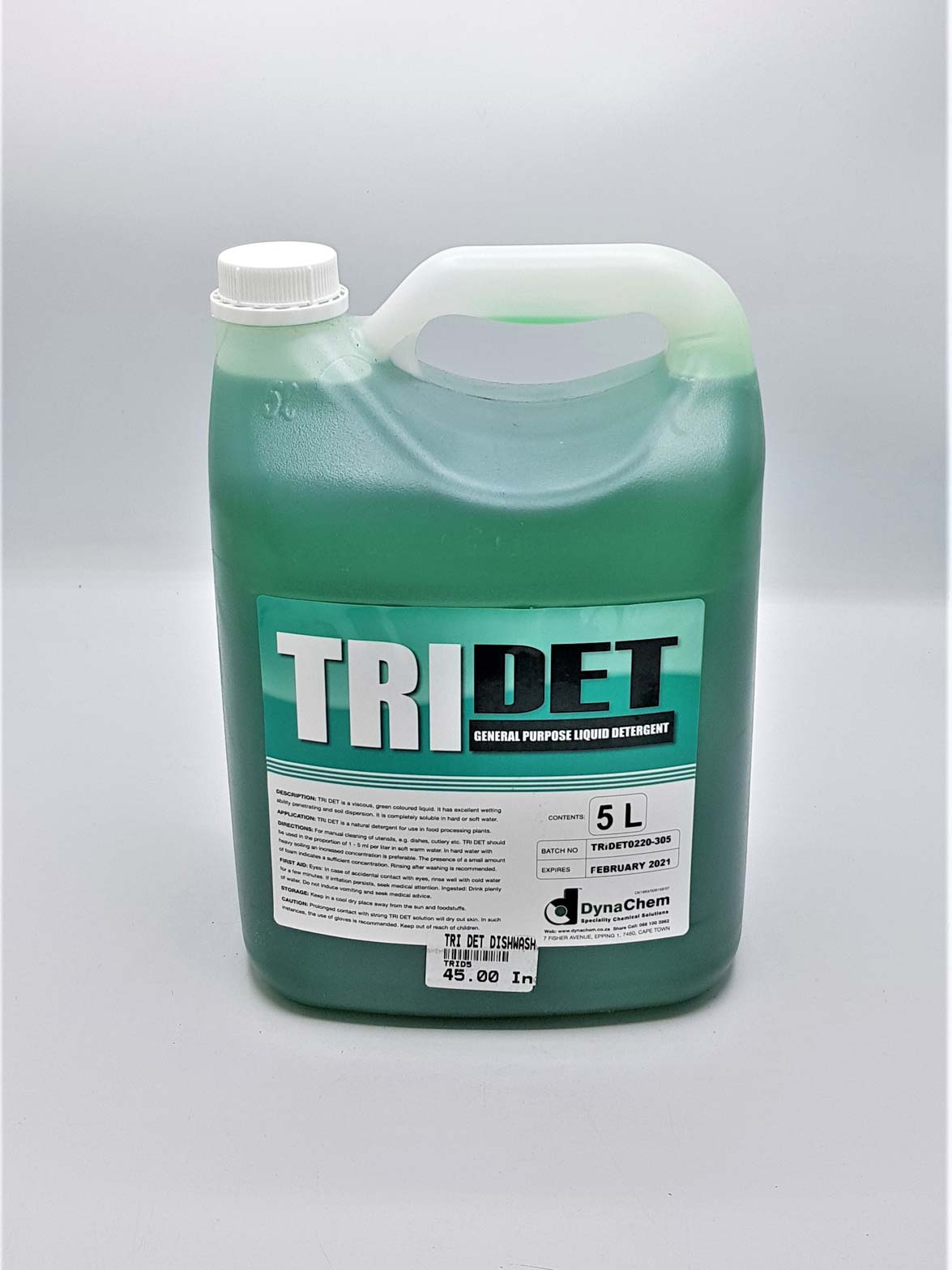 TRI-DET General Purpose Liquid Detergent 5L - Sunlight-Type Washing