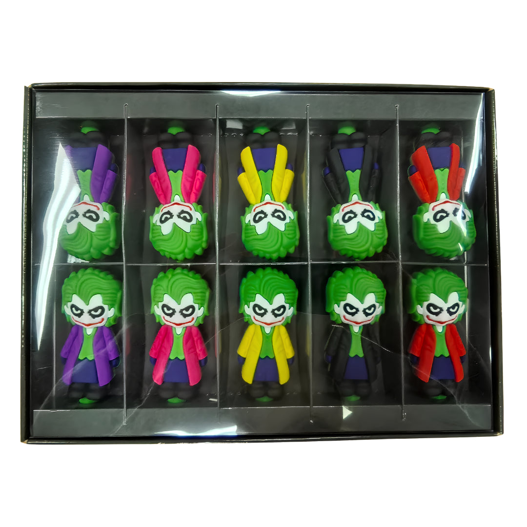 Silicone Rasta Pipe - Joker - 10 Pack