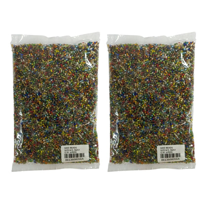 Seed Beads 450g - 2 Pack - Medium Colorful