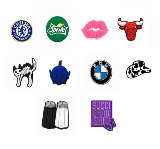 Shoe Charms - 10 Pieces - Combo O