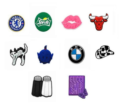 Shoe Charms - 10 Pieces - Combo O