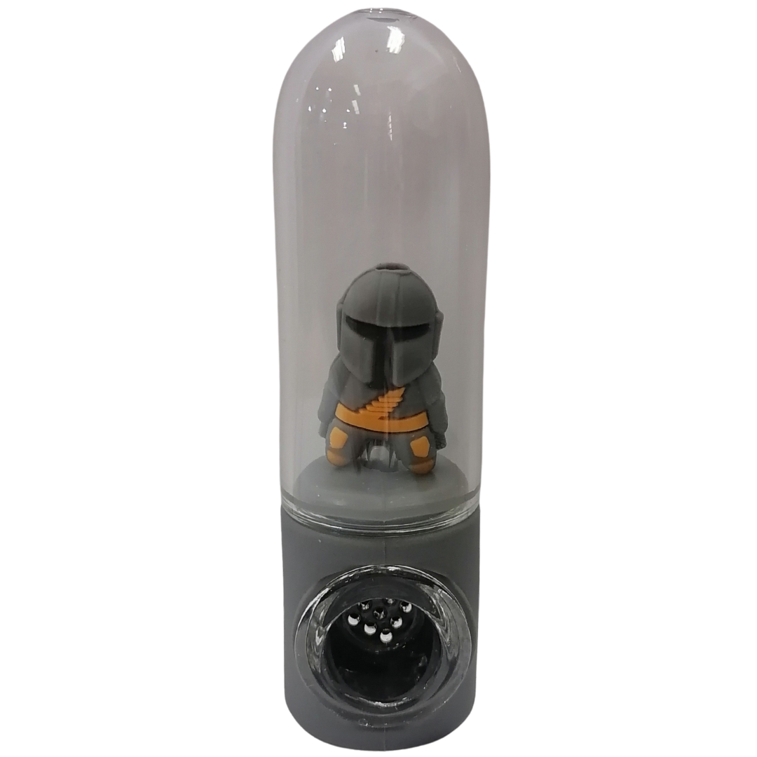 Silicone Rasta Pipe - Character in Glass - The Mandalorian