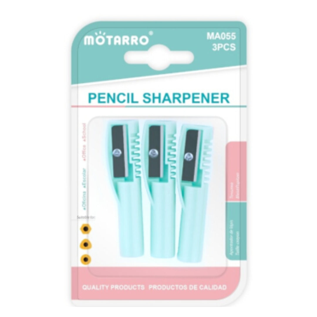 Motarro Pencil Sharpener 58mm 3PCS - Blue
