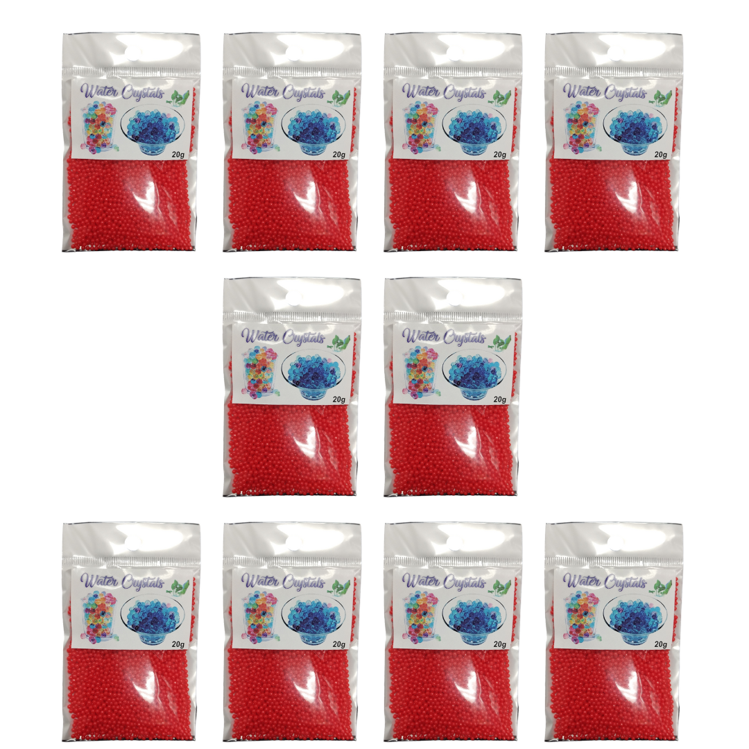 Growing Water Crystal Beads - 10 Pack - Red