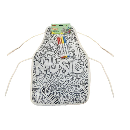 Fabric Apron With Fabric Markers