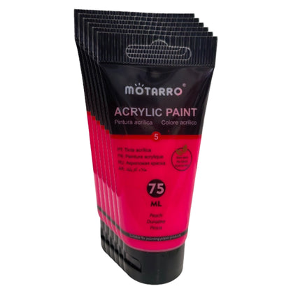 Motarro - Acrylic Paint - 75ml - 6 Pack - Peach