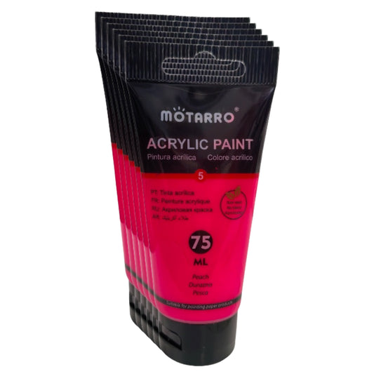 Motarro - Acrylic Paint - 75ml - 6 Pack - Peach