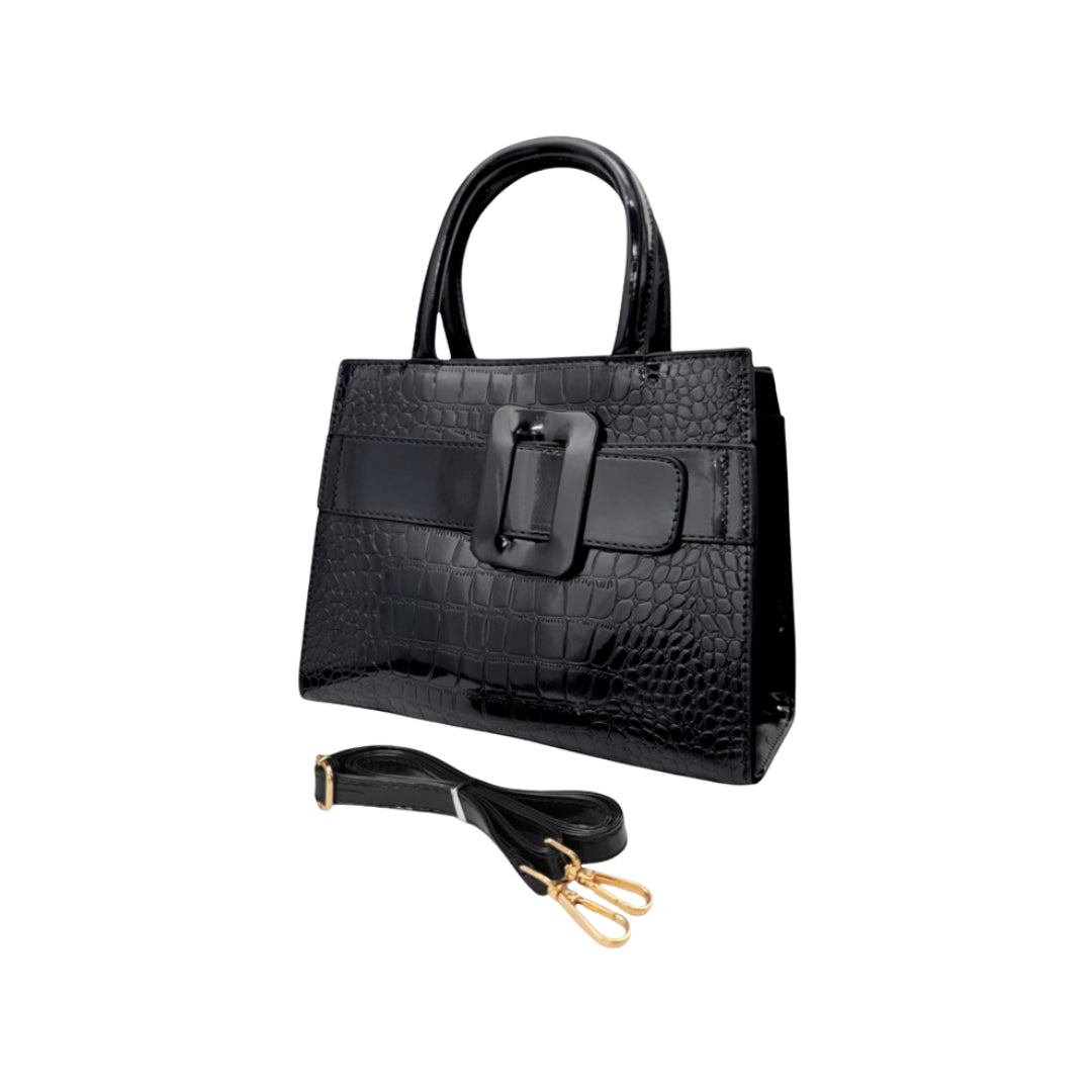 Elegant Women's Handbag with Practical Storage - Black
