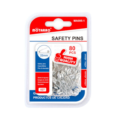 Motarro Safety Pins 22mm 80PCS