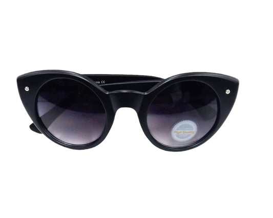 Solar X Cat-Eye Classic Sunglasses Gradient Lens UV400 - Matte Black