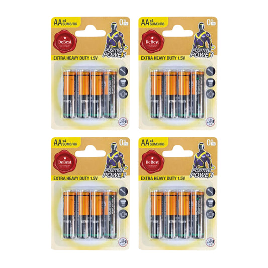 Debest Zinc Chloride AA Penlight Battery 1.5V 4PC - 4 Pack