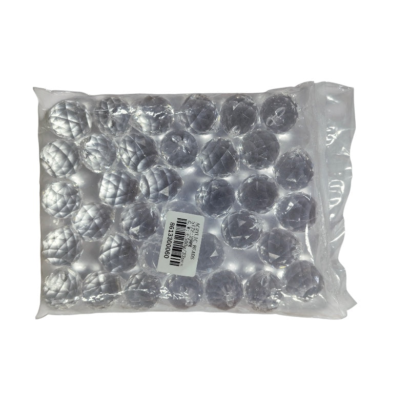 Acrylic Rounded Pendant - 29mm - +- 33 Pieces
