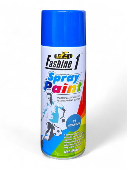 Fashine 1- Spray Paint - 450ml - Medium Blue