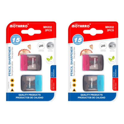 Motarro Pencil Sharpener Pack 2PCS - 2 Pack
