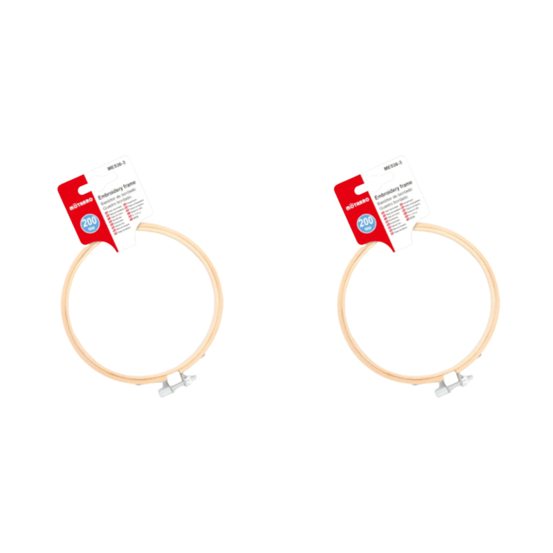 Motarro Embroidery Hoop - 2 Pack - 200mm