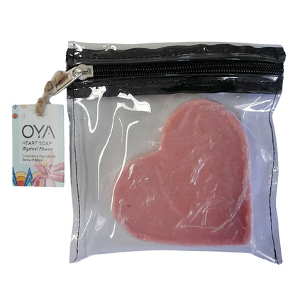OYA - Heart Soap Large - Mystical Flowers