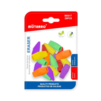 Motarro Eraser Assorted Colours 25PCS