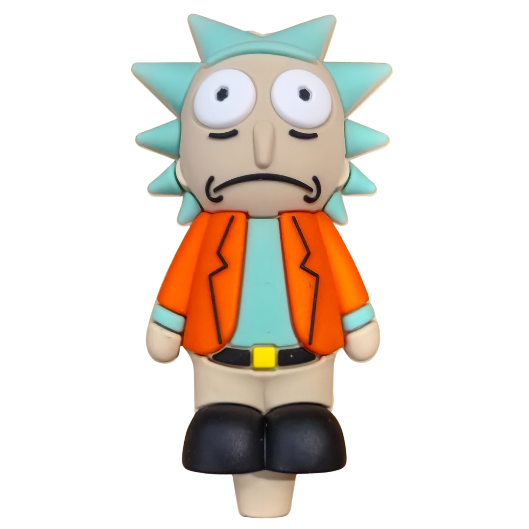 Silicone Rasta Pipe - Rick - Orange
