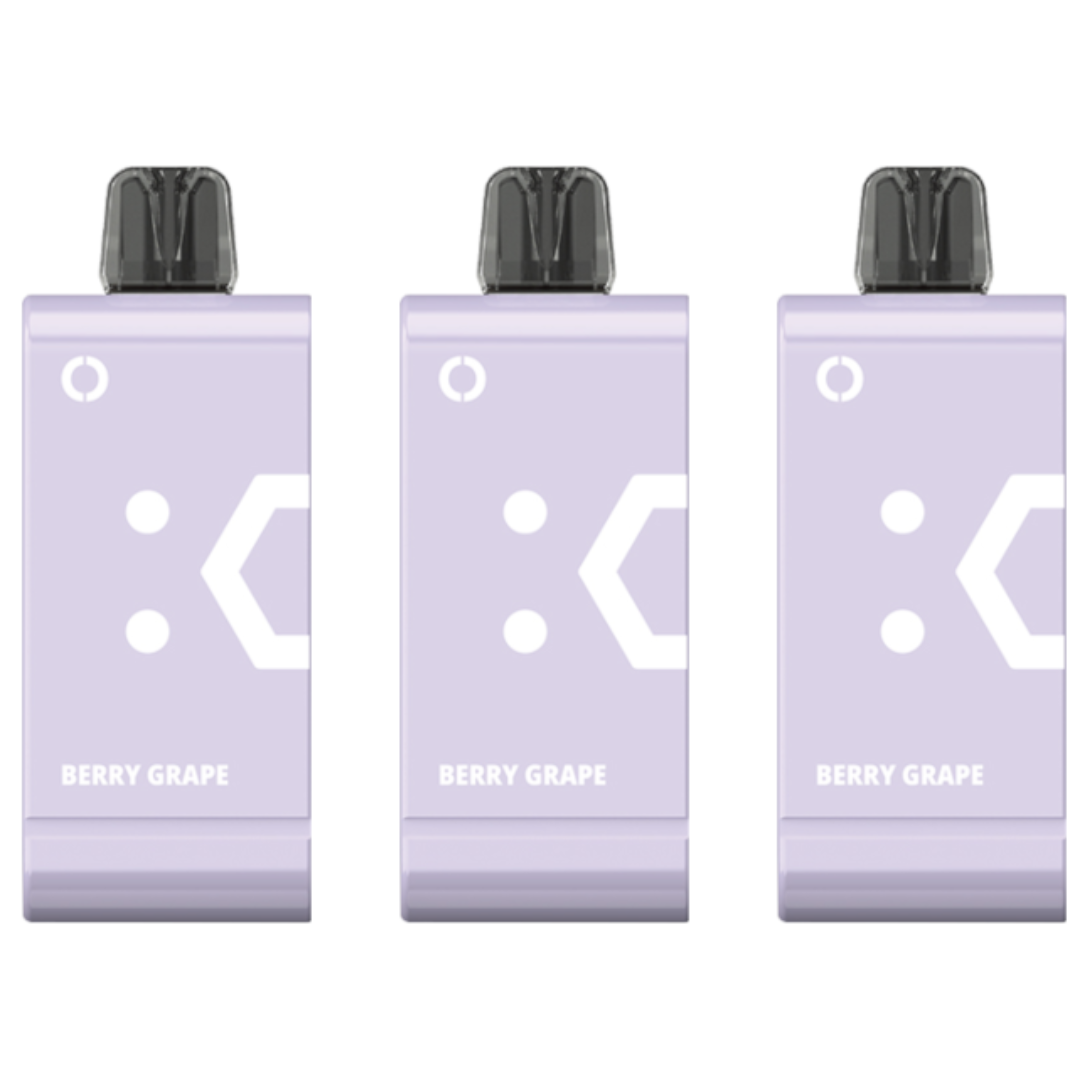 Elf Bar 18000 Puffs Rechargeable Pod 50mg - Berry Grape - 3 Pack