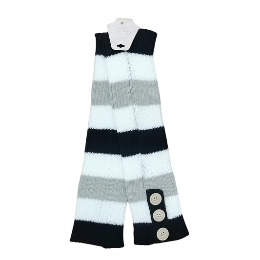 Leg Warmer - Stipe White