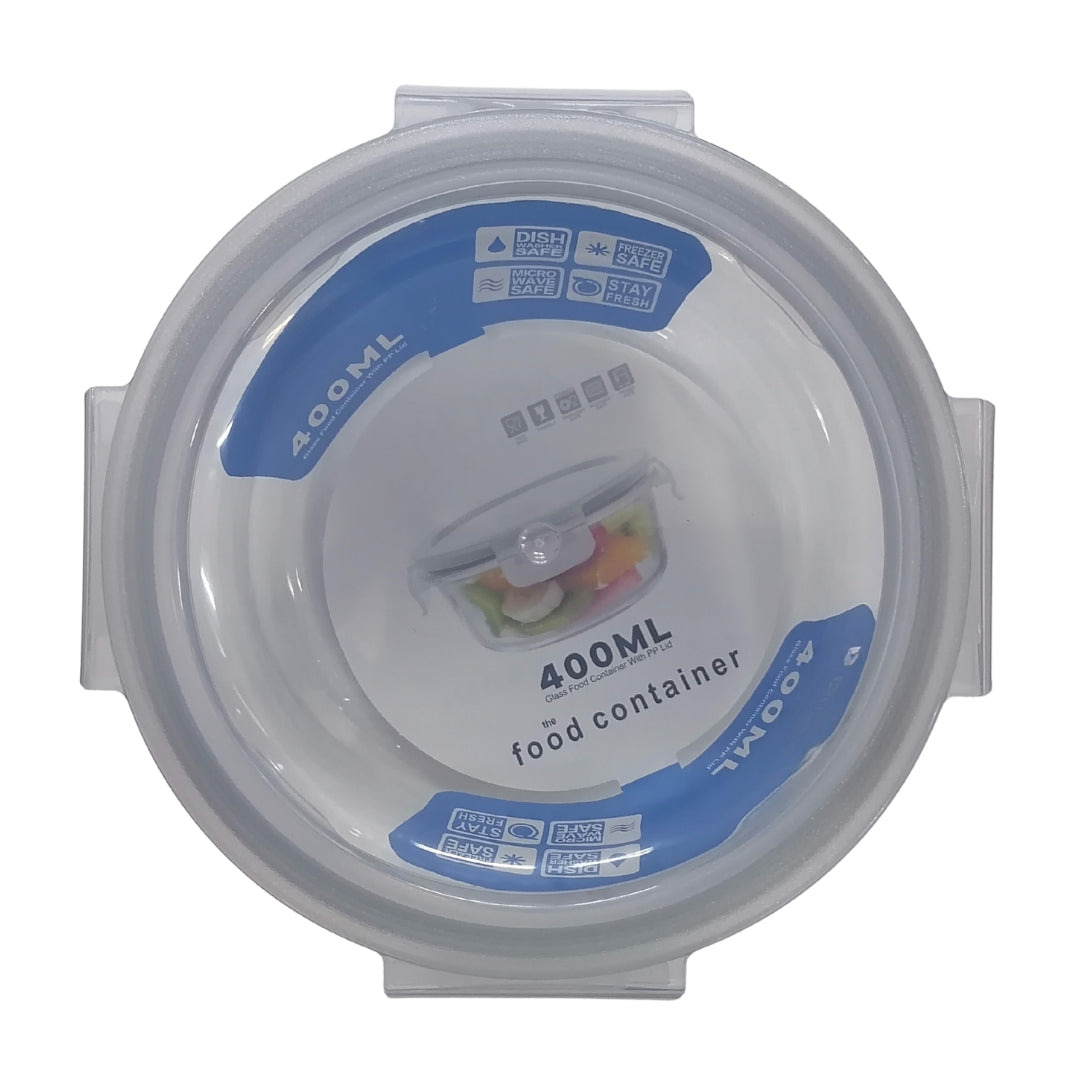 Food Container 400ml Round with Lid