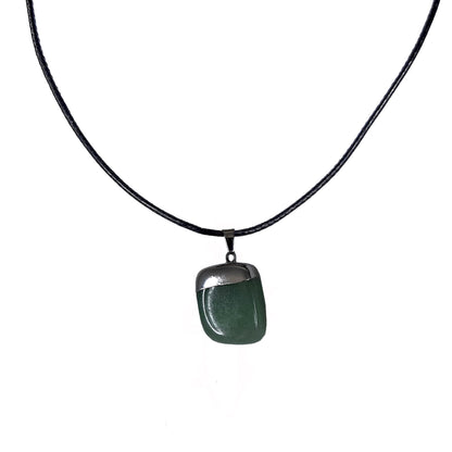 Earth Stone Collection - Polished Aventurine Stone Necklace