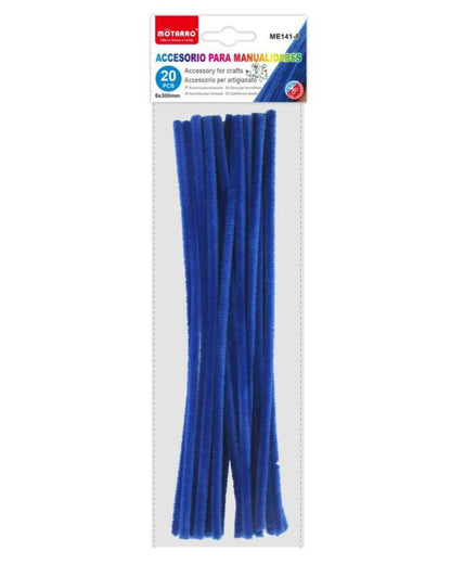 Motarro - Chenille Stems 6mmx30cm 20PCS Royal Blue