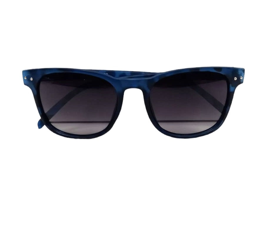 Solar X Wayfarer Sunglasses Gradient Grey Lens UV400 - Blue