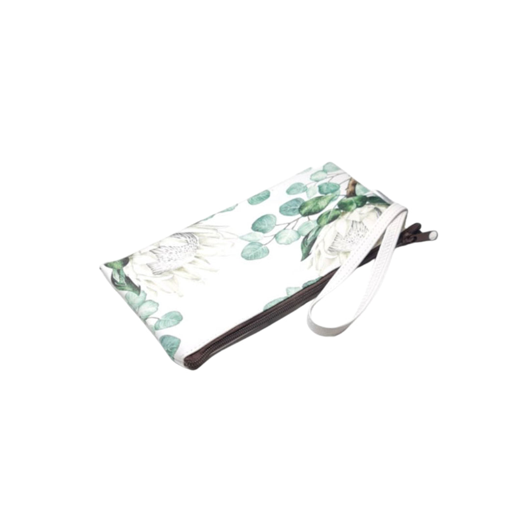 Protea Pencil Bag - White