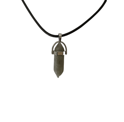 Earth Stone Collection - Bullet Labradorite Crystal Stone Necklace
