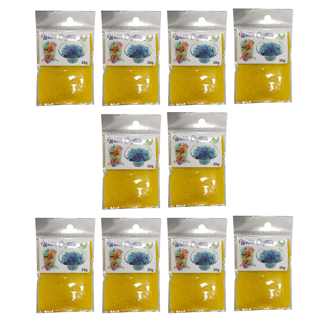 Growing Water Crystal Beads - 10 Pack - Yellow