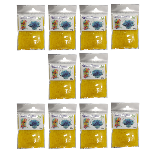 Growing Water Crystal Beads - 10 Pack - Yellow