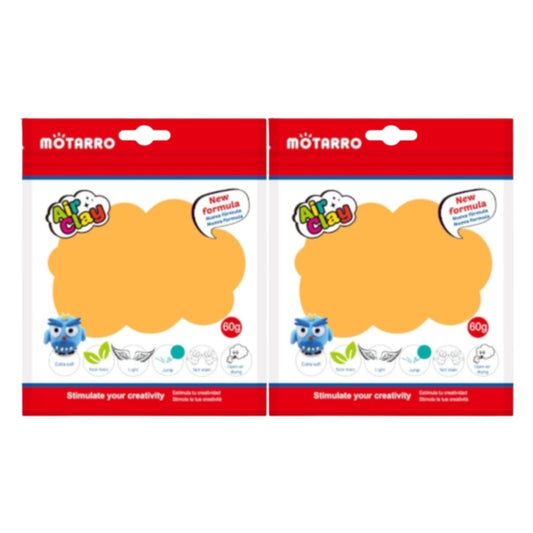 Motarro Air Clay 60g - Neon Orange 2 Pack