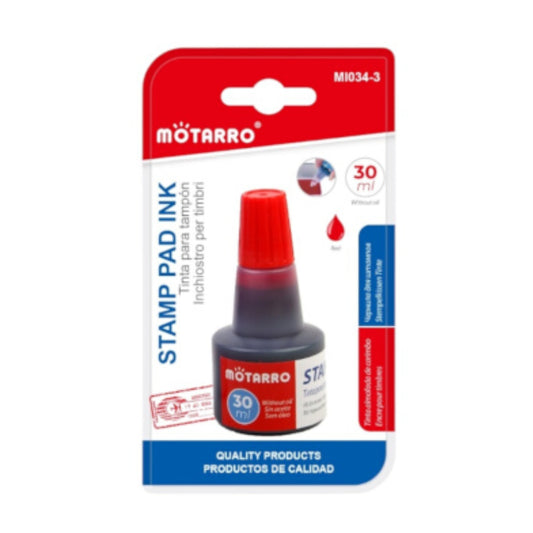 Motarro Stamp Pad Ink 30ml - Red